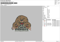 Cookiez Embroidery File 6 sizes