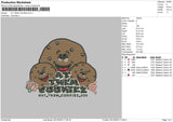 Cookiez Embroidery File 6 sizes