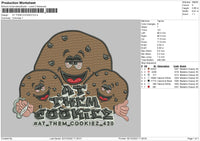 Cookiez Embroidery File 6 sizes
