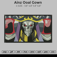 Ainz Ooal Gown Embroidery
