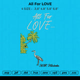 All For LOVE Embroidery