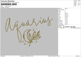 Aquarius Embroidery