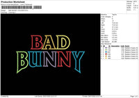 Bad Bunny Colors Text