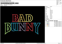Bad Bunny Colors Text