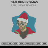 Bad Bunny Xmas Embroidery