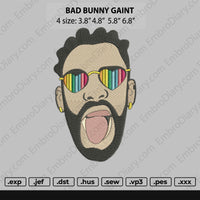 Bad Bunny Giant Embroidery