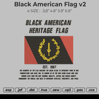Black American Flag V2