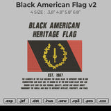 Black American Flag V2