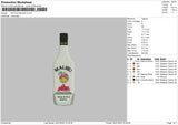 Bottle Malibu Embroidery