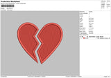 Broken Embroidery File 6 sizes
