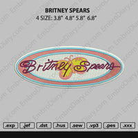 Britney Spears Embroidery