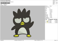 Badtz Maru v2 Embroidery