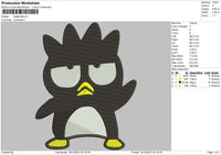 Badtz Maru v2 Embroidery