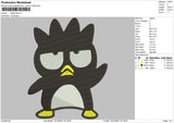 Badtz Maru v2 Embroidery
