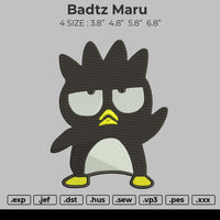 Badtz Maru v2 Embroidery