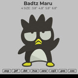 Badtz Maru v2 Embroidery