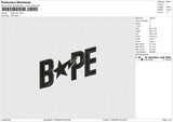 Bape star Embroidery