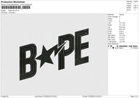 Bape star Embroidery