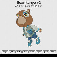 Bear Kanye v2 Embroidery