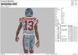 Beckham Jr Embroidery File 6 sizes