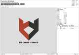 Chris X Draco Embroidery File 6 sizes