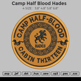 Camp Half Blood Hades Embroidery