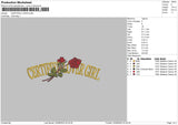 Lover Rose Embroidery File 6 sizes