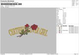 Lover Rose Embroidery File 6 sizes