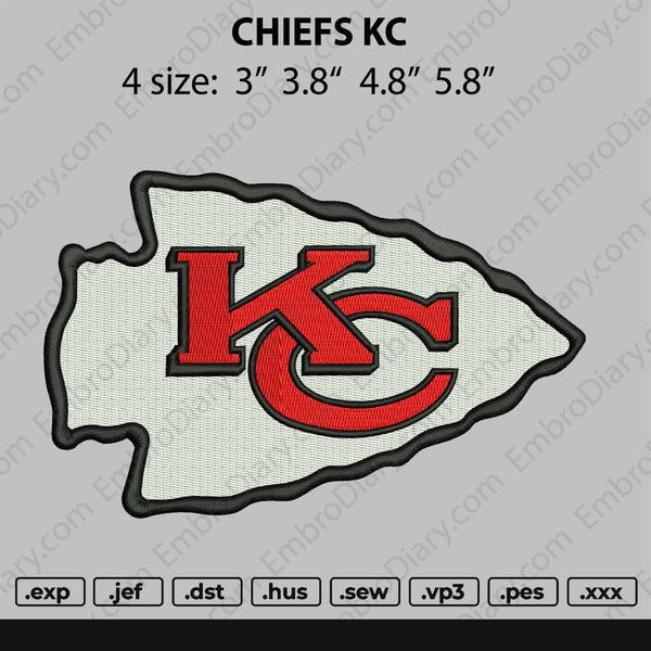 Chiefs KC Embroidery