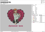 Chainsam Man Embroidery