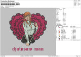Chainsam Man Embroidery