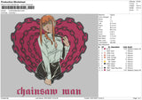 Chainsam Man Embroidery