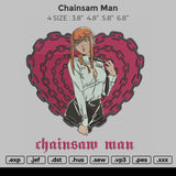 Chainsam Man Embroidery