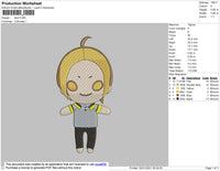 chibi character Embroidery