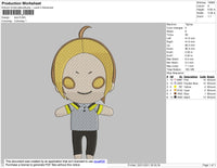 chibi character Embroidery