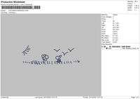 Children Drawing Embroidery File 6 sizes