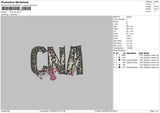 Cna Embroidery File 6 sizes