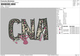 Cna Embroidery File 6 sizes