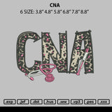 Cna Embroidery File 6 sizes