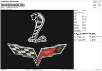 COBRA RACING Embroidery