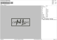 Collections Embroidery File 6 sizes