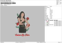COMO LA FLOR Embroidery