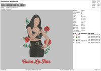 COMO LA FLOR Embroidery