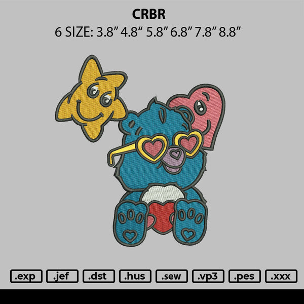 Crbr Embroidery File 6 sizes