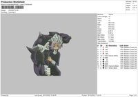 Crona Embroidery File 6 sizes