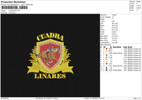 Cuadra Embroidery File 6 sizes