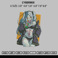 Cybermix Embroidery File 6 sizes