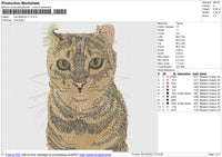 Cat Realistic v7 Embroidery