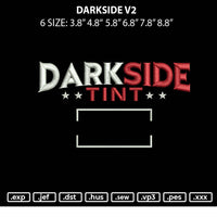 Darkside V2 Embroidery File 6 sizes