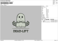 Dead Lift Embroidery File 6 sizes
